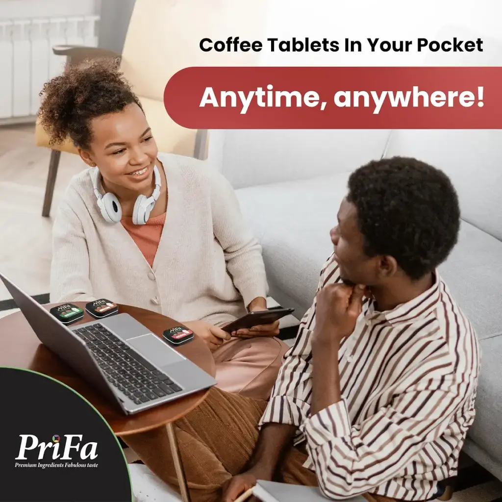 PriFa Coffee Tablets Pocket Coffee Espresso To Go - Unsweetened Real Coffee Absorbable — Prifa