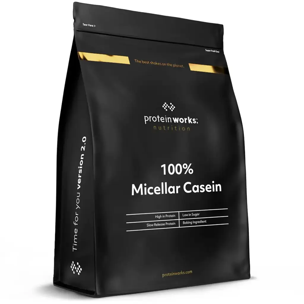 Protein Works 100% Micellar Casein Protein Powder | Slow Release Protein Shake | Amino — Strawberry