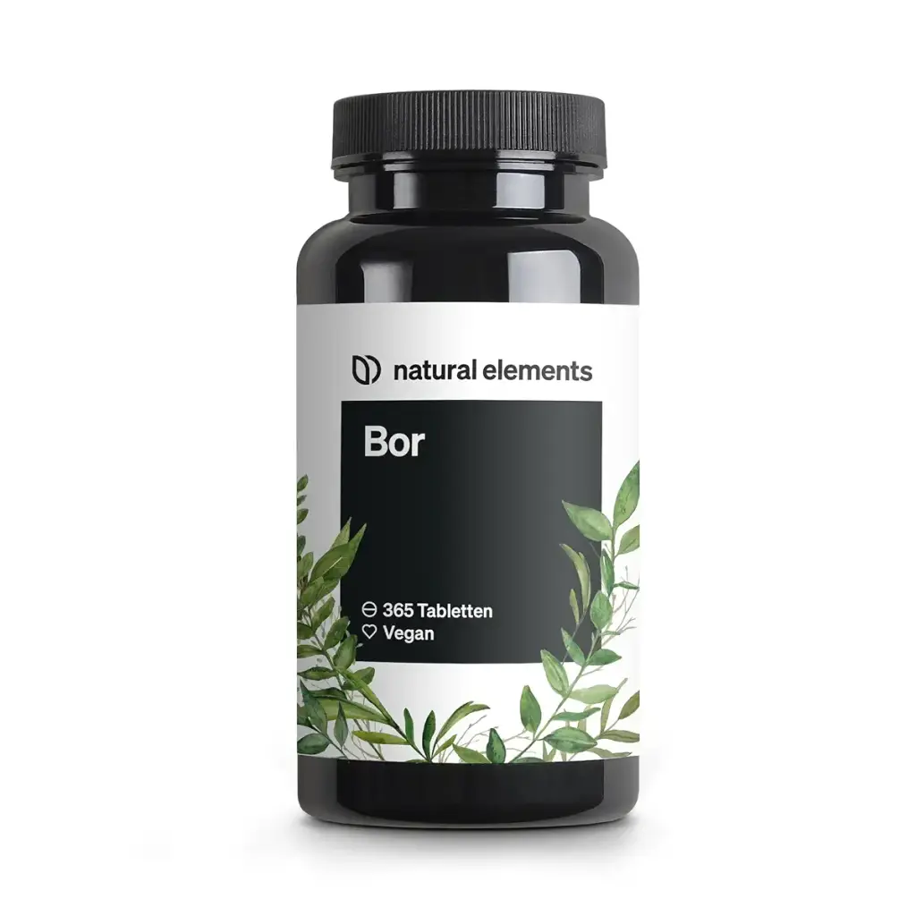 Pure Boron high dose 3 mg boron per tablet 365 tablets vegan natural laboratory tested & produced in Germany