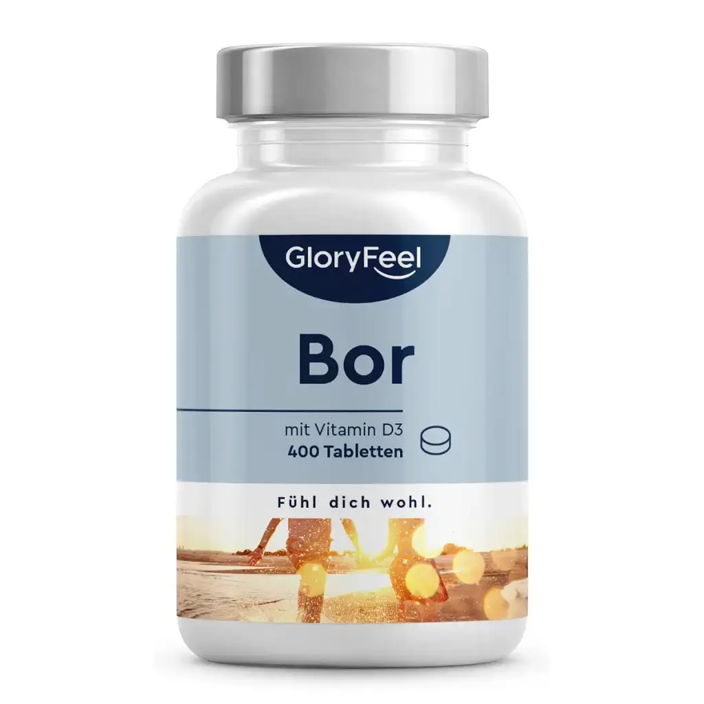 Pure boron - high -dosed with 3.5 mg boron - 400 tablets for over 1 year stock - High bioavailability due to vitamin D - 100% vegetarian & without undesirable additives