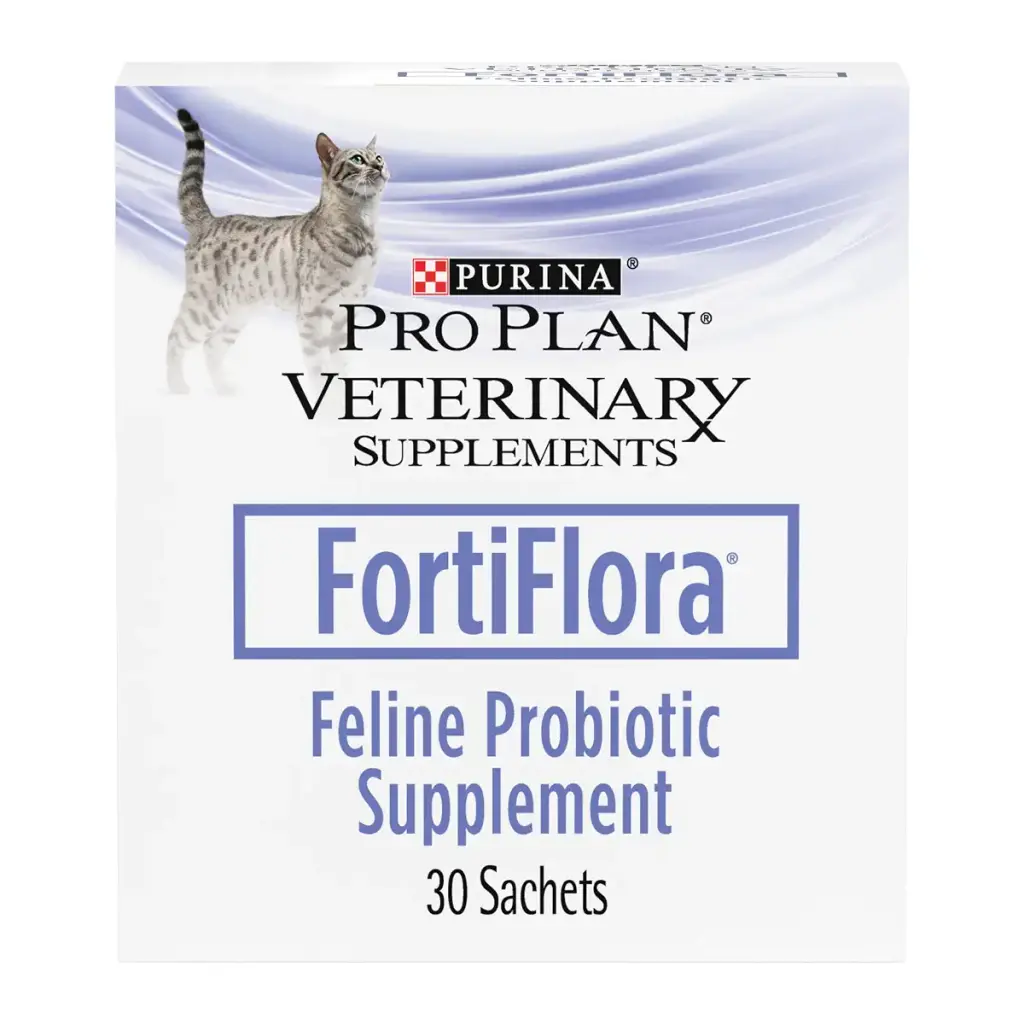 Purina Fortiflora Cat Probiotic Powder Supplement, Pro Plan Veterinary Supplements Probiotic Cat Supplement Cat Supplement 1.06 oz.