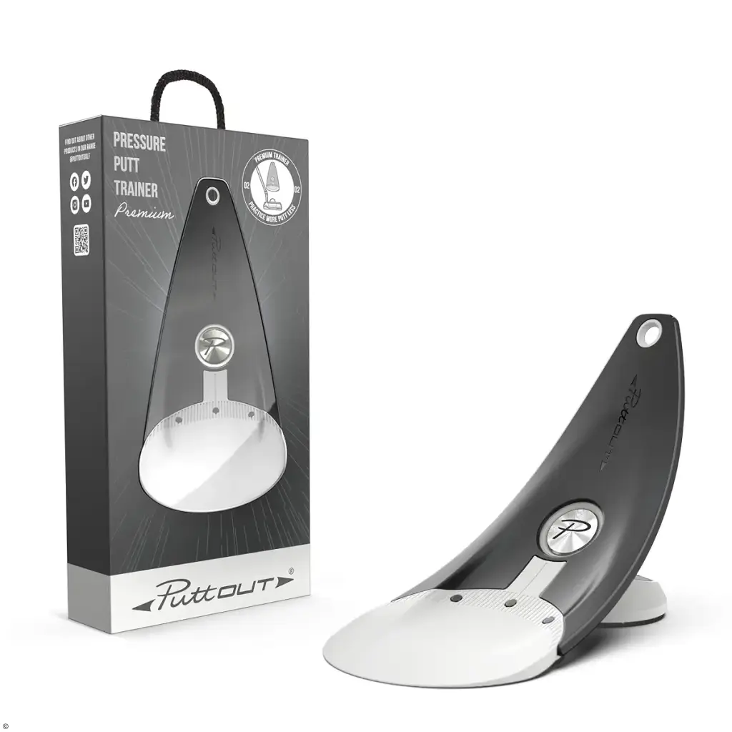 PuttOUT Premium Pressure Putt Trainer - Perfect Your Golf Putting Stone Single