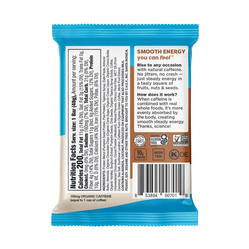 QUANTUM Cafe Mocha Almond Chip Energy Bar, 1.69 OZ — Bar