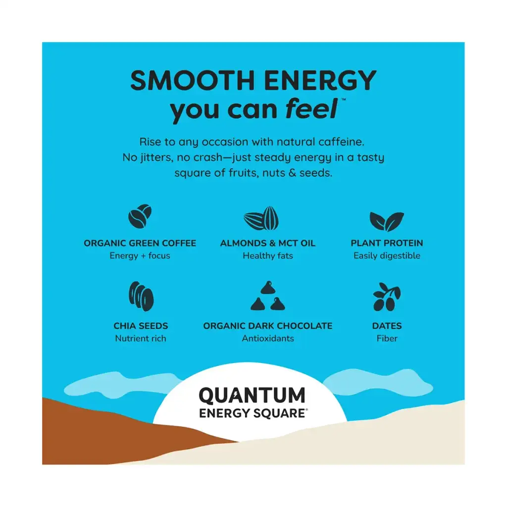 QUANTUM Cafe Mocha Almond Chip Energy Bar, 1.69 OZ — Coffee