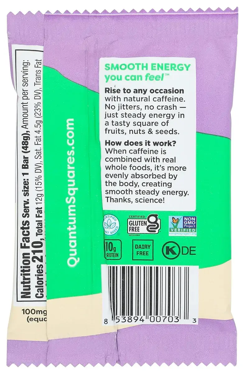 Quantum Energy Squares, Coconut Almond Chocolate Chip, 1.69 Ounce — 1.69 oz