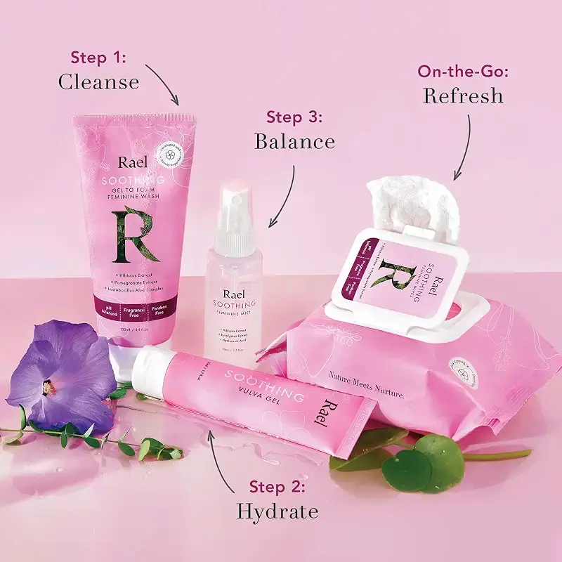 Rael Soothing Intimate Feminine Mist - Unscented, pH-Balanced, Paraben Free, On The Go — 1.7 fl oz