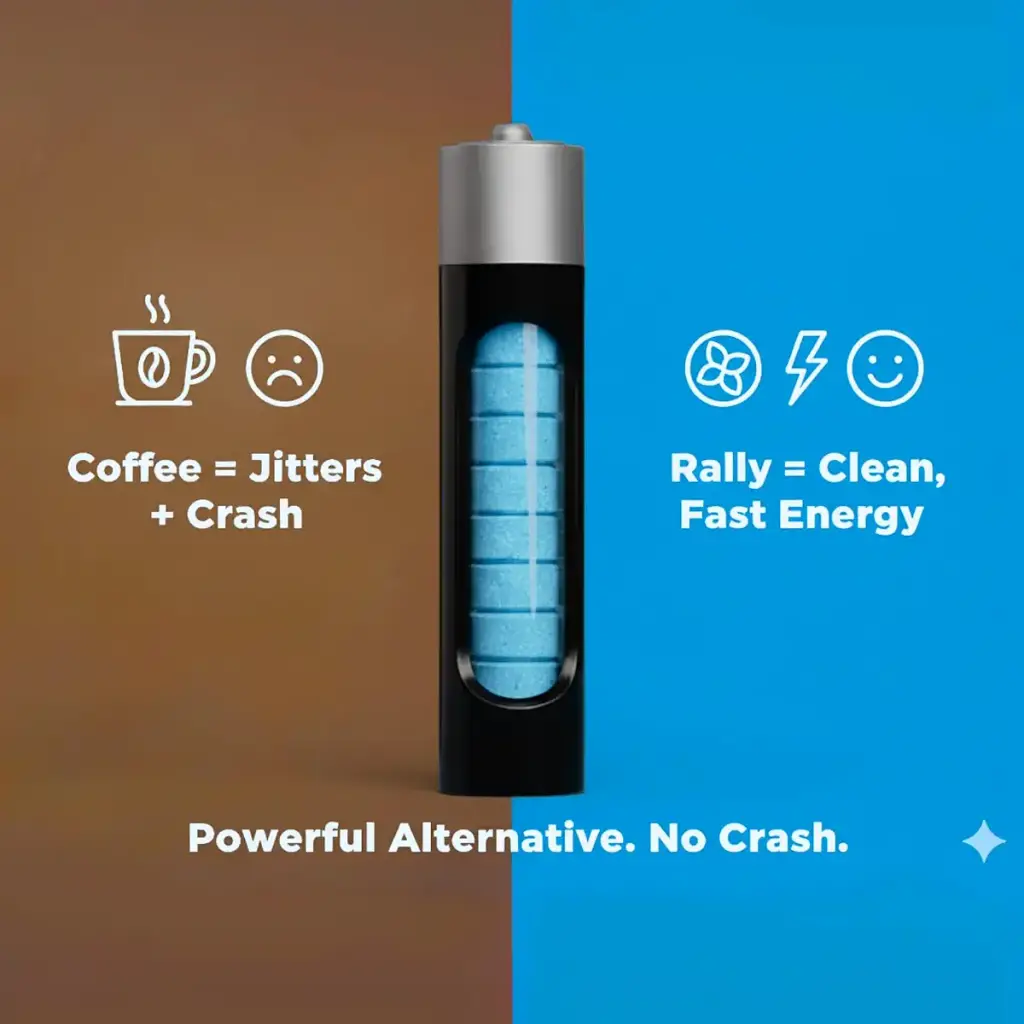 Rally Caffeine Mints 60 Milligram Instant Energy Fresh Breath Caffeinated 0 Sugar Natural — Sports Nutrition