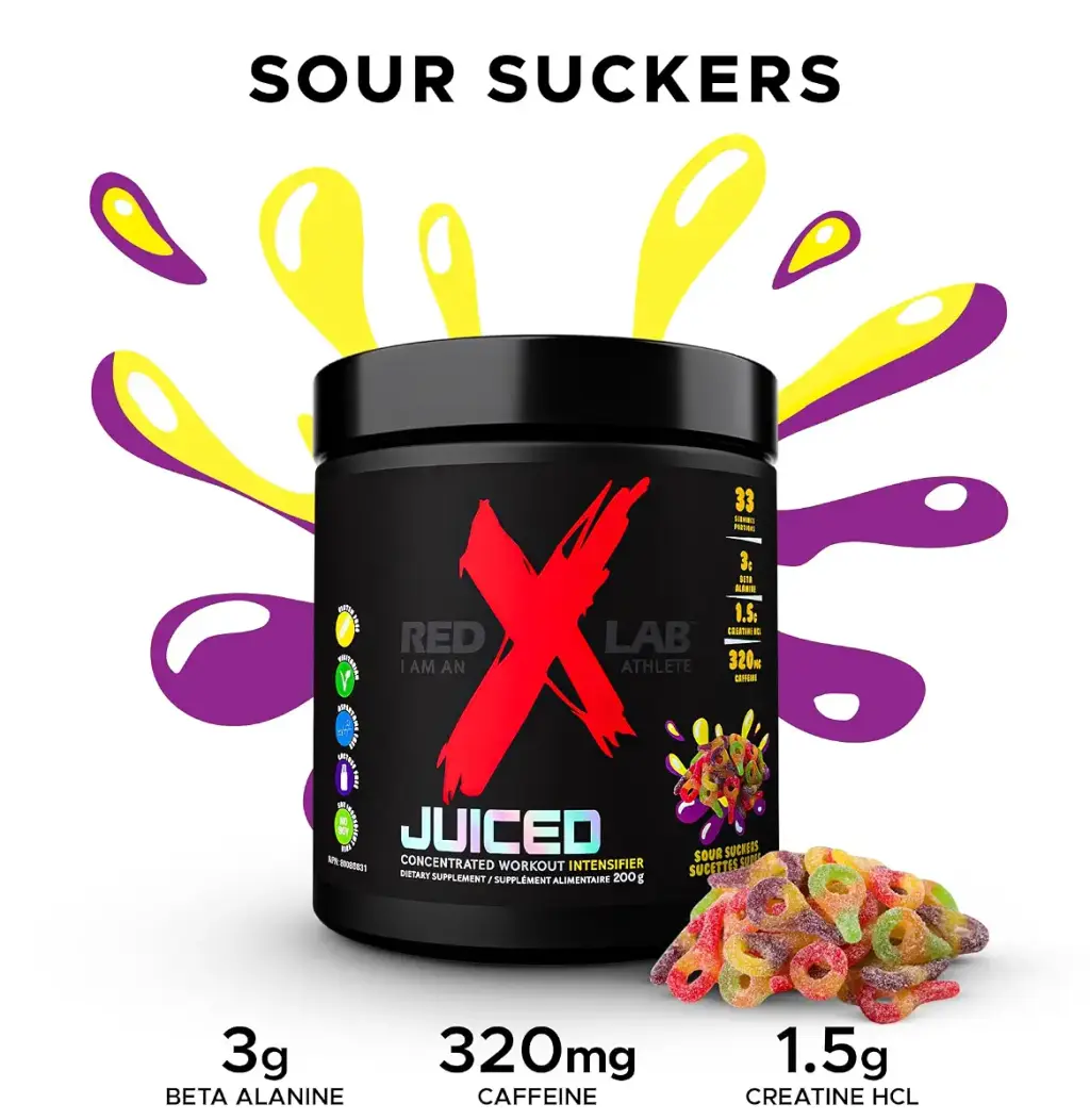 Red X Lab Juiced Pre-Workout Powder Pumps & Strength Hyper Concentrate L-Citrulline Beta — 200 g