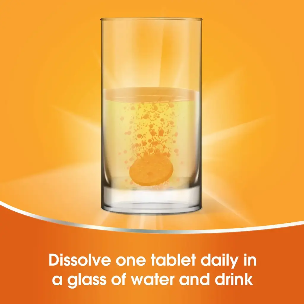 Redoxon Double Action Vitamin C And Zinc - Vitamin C With Zinc Effervescent Tablets For — Orange