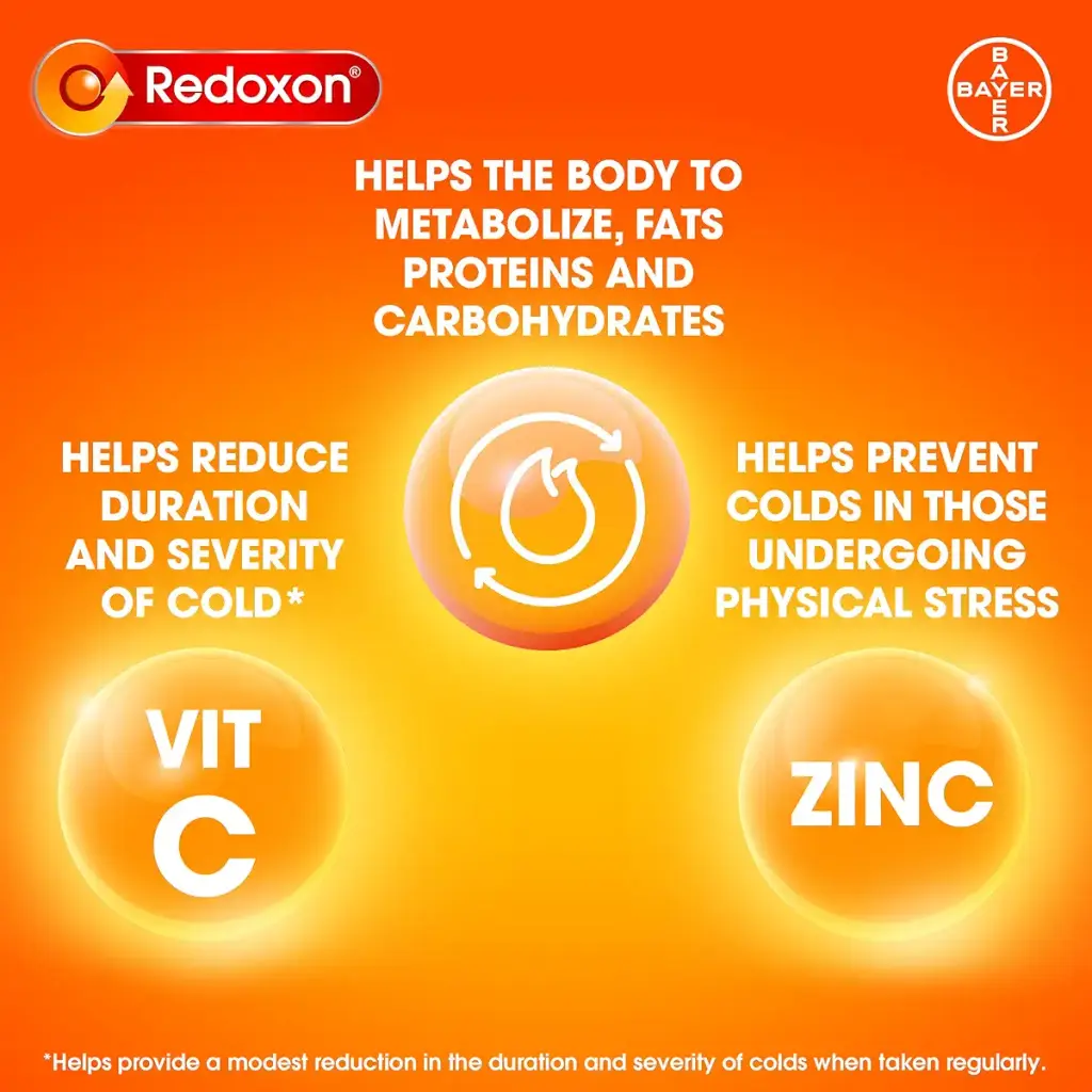 Redoxon Double Action Vitamin C And Zinc - Vitamin C With Zinc Effervescent Tablets For — Tablets