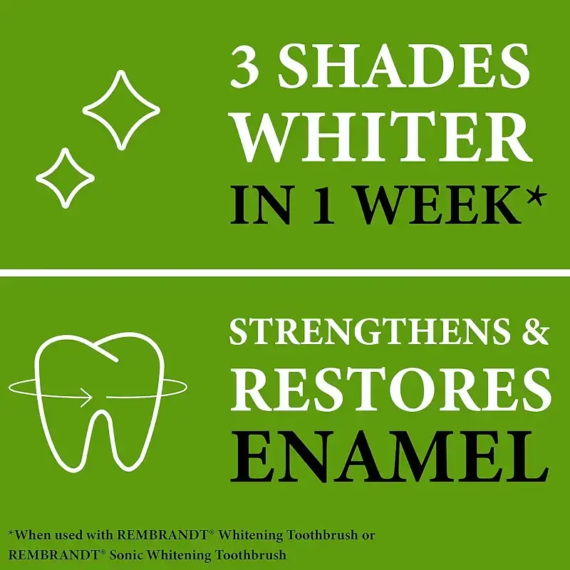 Rembrandt Deeply White + Peroxide Whitening Toothpaste, Peppermint Flavor, 3.5-Ounce — 3.5 oz