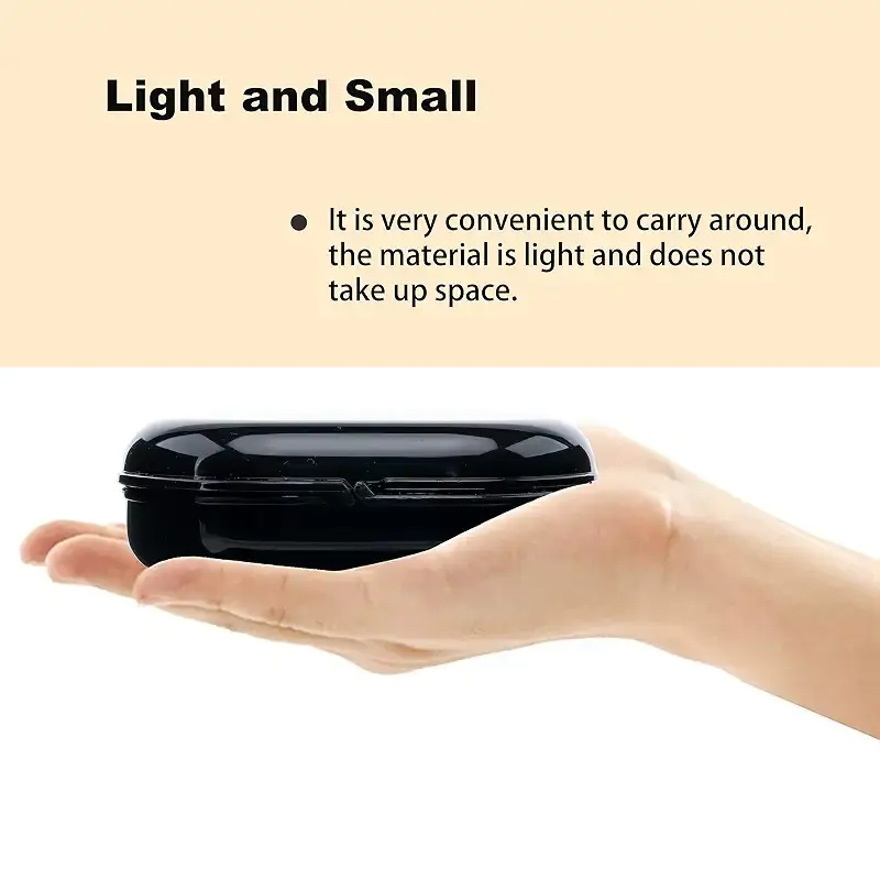 Retainer Case with Vent Holes, 4 Pcs Denture Case, Durable & Similar Mouth Guard Case for — Oral Care