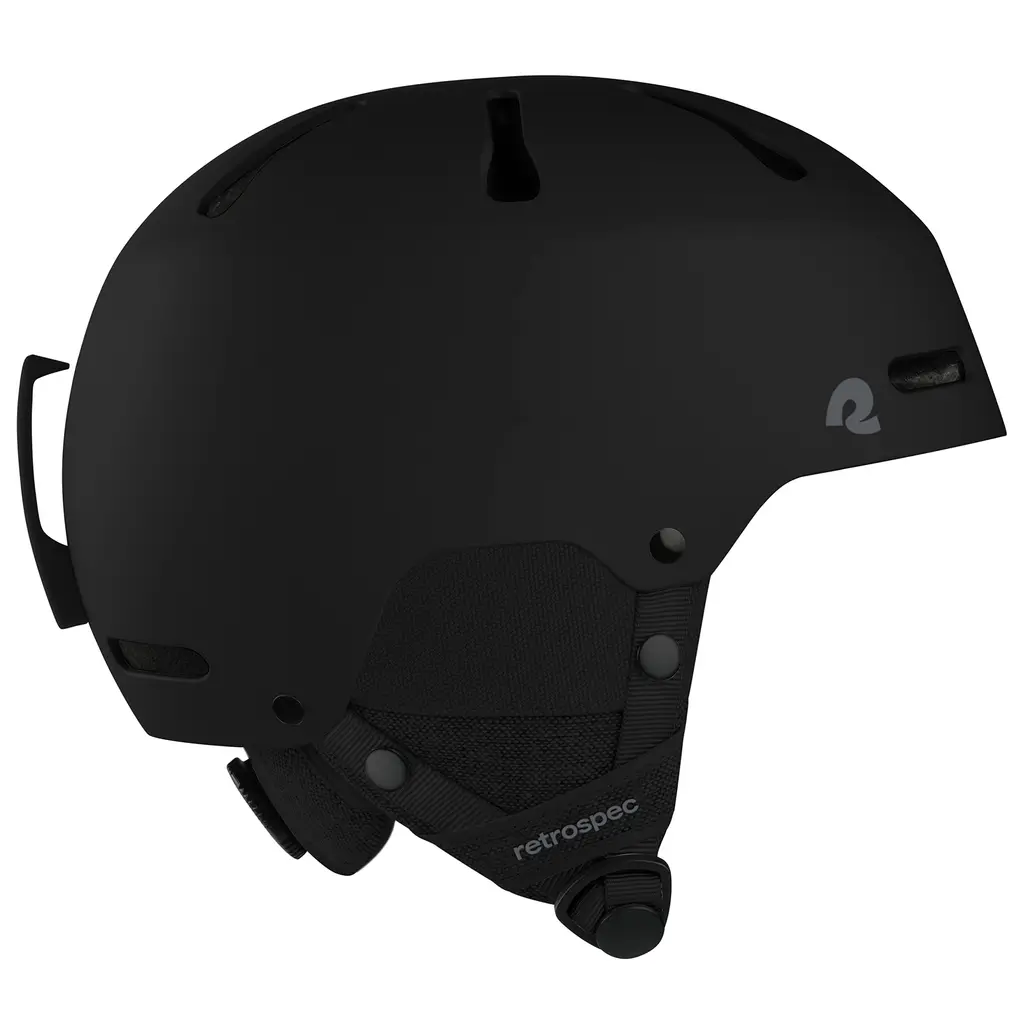 Retrospec Comstock Ski & Snowboard Helmet for Adults - Durable ABS Shell, Protective EPS Foam & 10 Cooling Vents - Adjustable Fit for Men & Women Matte Black Large 58 - 61cm
