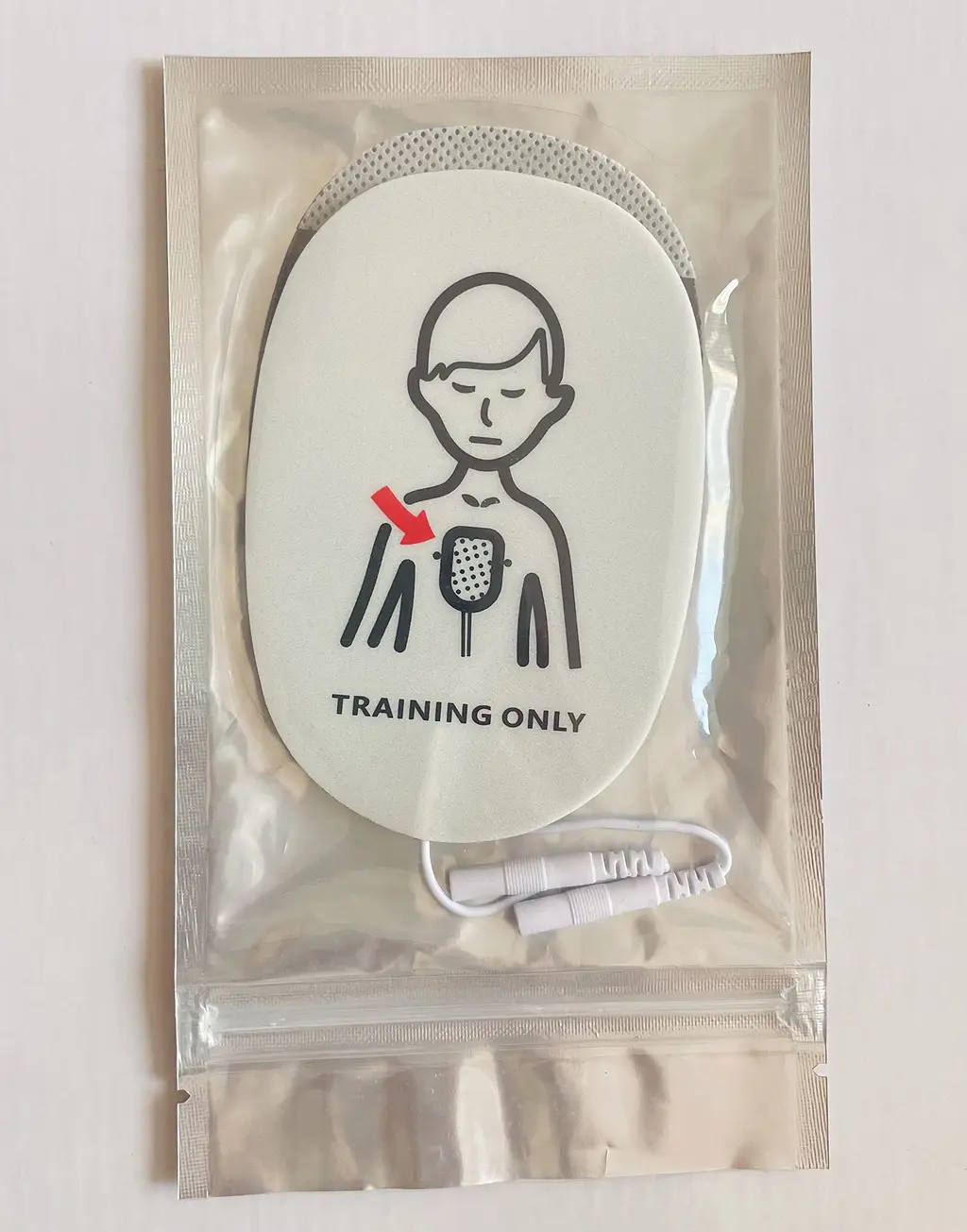 Reusable AED training pads for adults and children replacement for AED trainers XFT-D0009 XFT-1220C+ XFT-1220C inches (1 pair of children's pads)