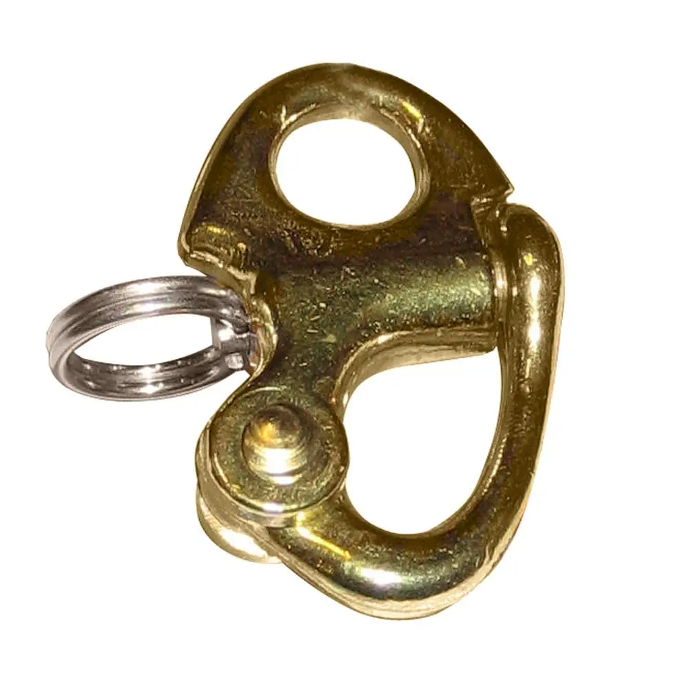Ronstan Brass Snap Shackle - Fixed Bail - 41.5mm(1-5/8) Length