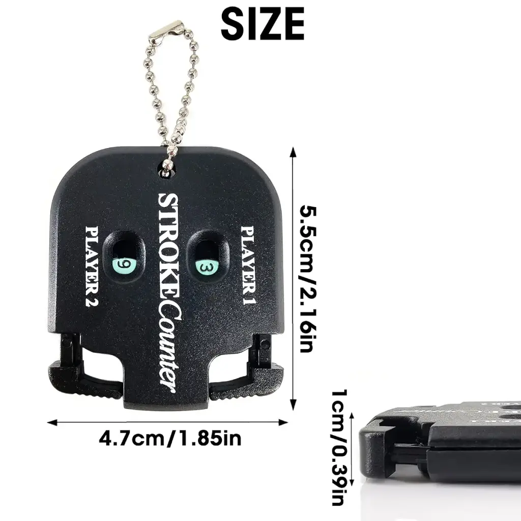 Rovepic 2 Pack Golf Score Counter Mini Square Handy Golf Score Shot Two Digits Score — pack of 2