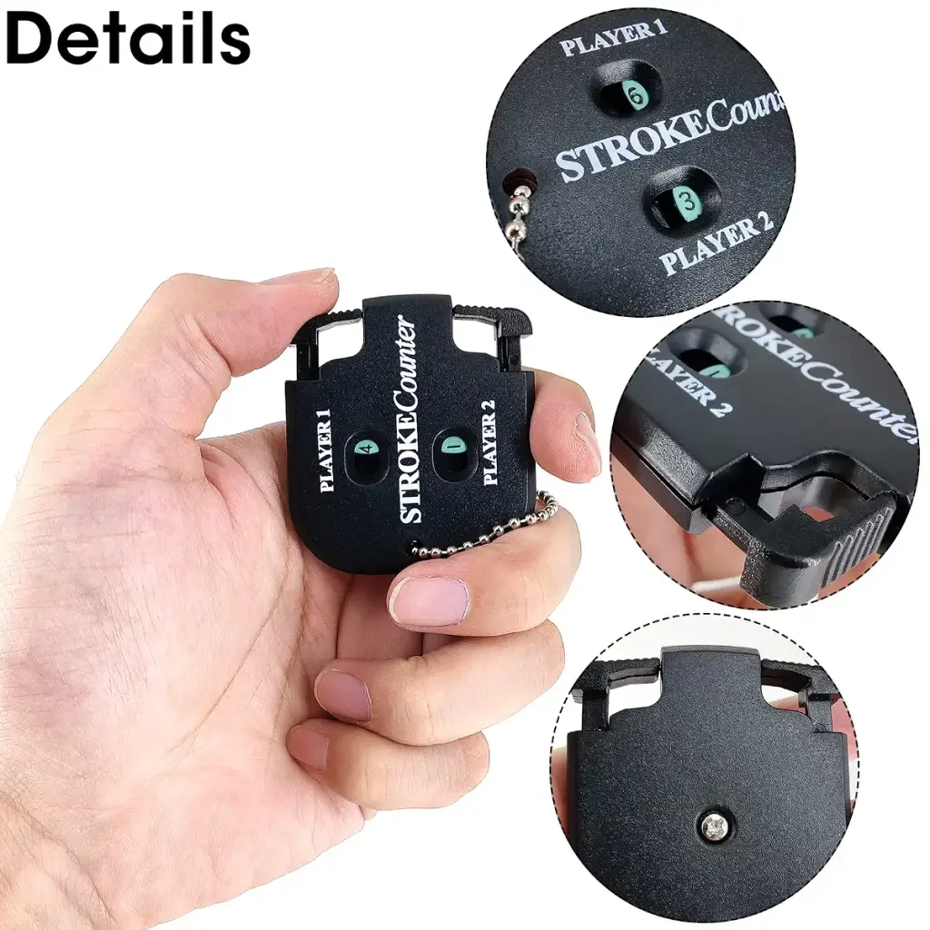 Rovepic 2 Pack Golf Score Counter Mini Square Handy Golf Score Shot Two Digits Score — Golf
