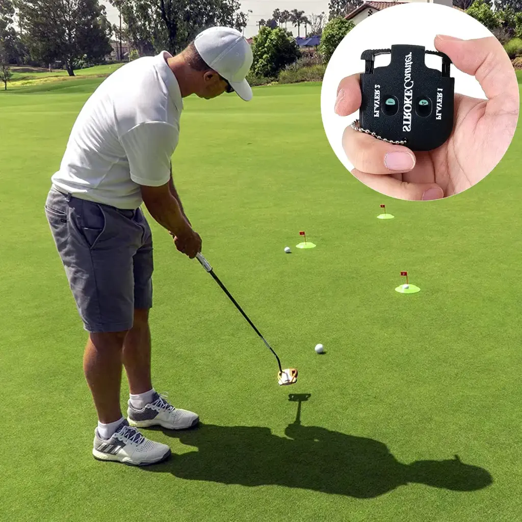 Rovepic 2 Pack Golf Score Counter Mini Square Handy Golf Score Shot Two Digits Score — pack of 2