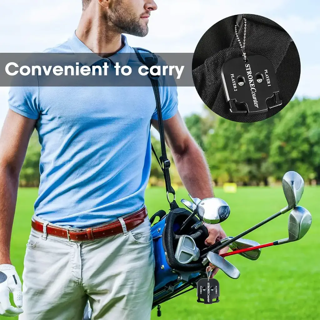 Rovepic 2 Pack Golf Score Counter Mini Square Handy Golf Score Shot Two Digits Score — Golf