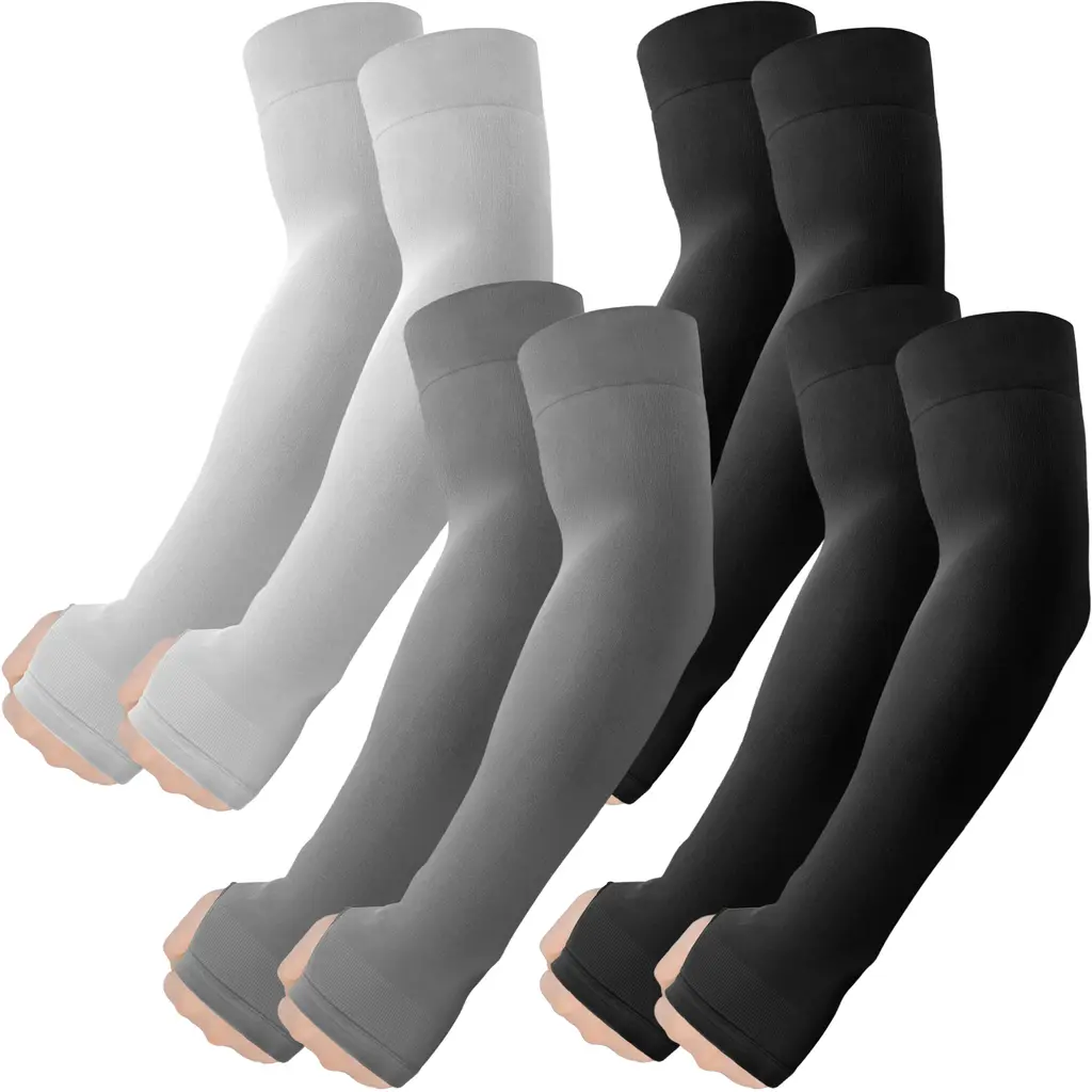 Roxun Cooling Arm Sleeves with Thumb Hole — 4 Pairs, view 13