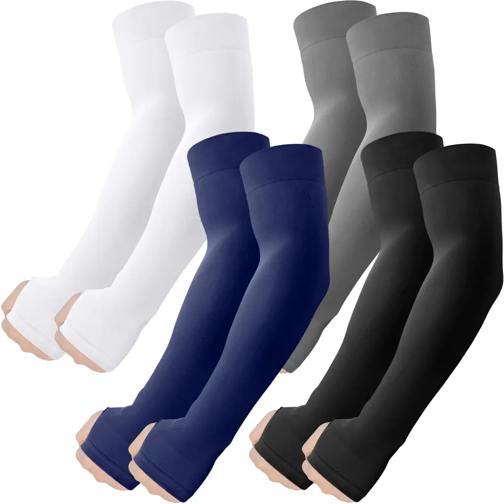 Roxun Cooling Arm Sleeves with Thumb Hole — 4 Pairs, view 16