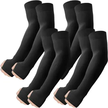 Roxun Cooling Arm Sleeves with Thumb Hole — 4 Pairs, view 35