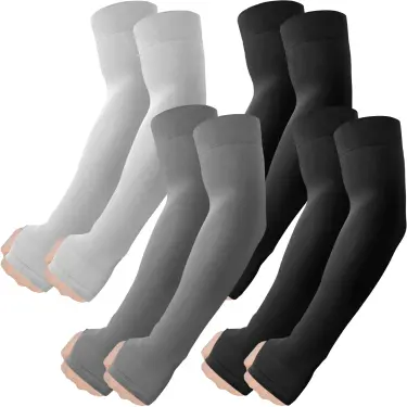 Roxun Cooling Arm Sleeves with Thumb Hole — 4 Pairs, view 39