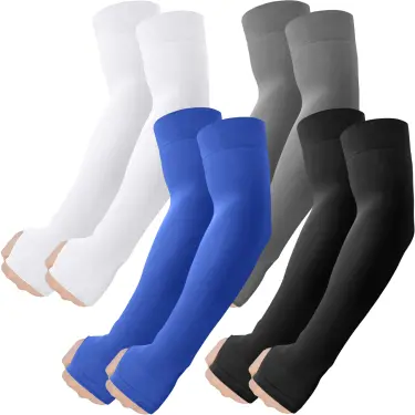 Roxun Cooling Arm Sleeves with Thumb Hole — 4 Pairs, view 43