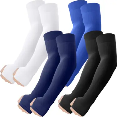 Roxun Cooling Arm Sleeves with Thumb Hole — 4 Pairs, view 44