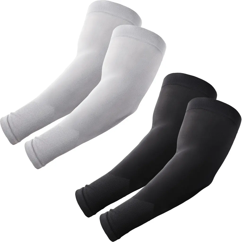 Roxun Plus Size Cooling Arm Sleeves — 2 Pairs, view 12