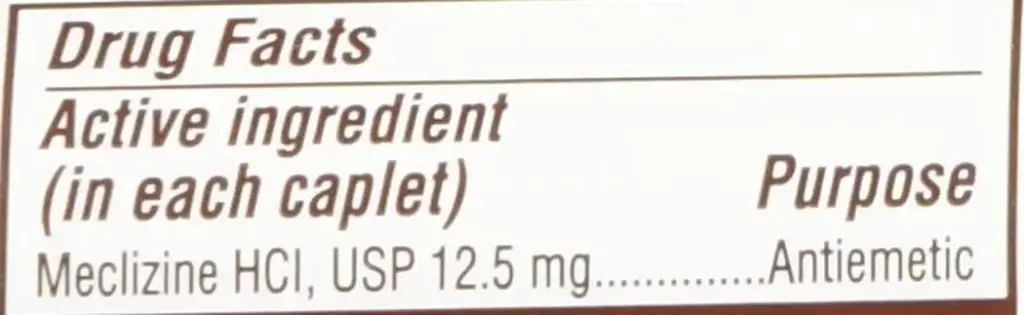 Rugby Meclizine Tablets 12.5mg, 100 Count 100 Count (Pack of 1) — Tablets
