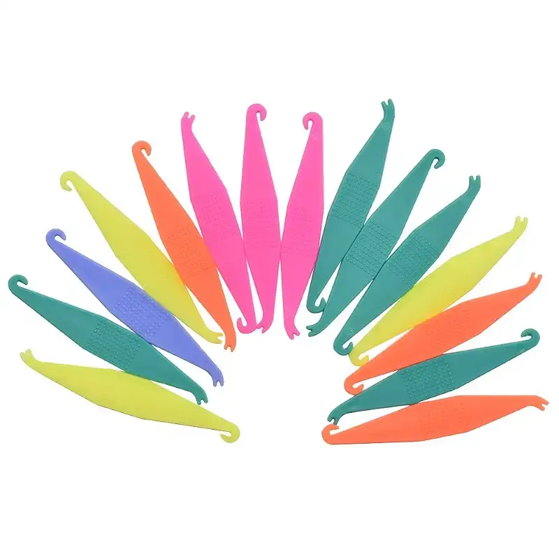 RZJZGZ Dental Elastic Rubber Bands Placers for Braces Disposable Plastic Orthodontic Elastic Placers Multi-color (15PCS) Multi-colored
