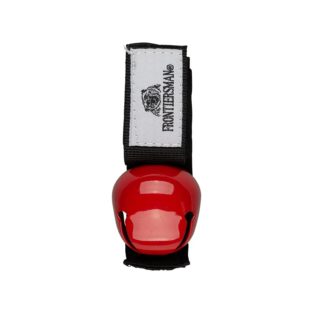 SABRE Frontiersman Bear Bell, Magnetic Silencer, Durable Hook and Loop Strap Attachment, Helps To Prevent Startling Bears While Hiking Red