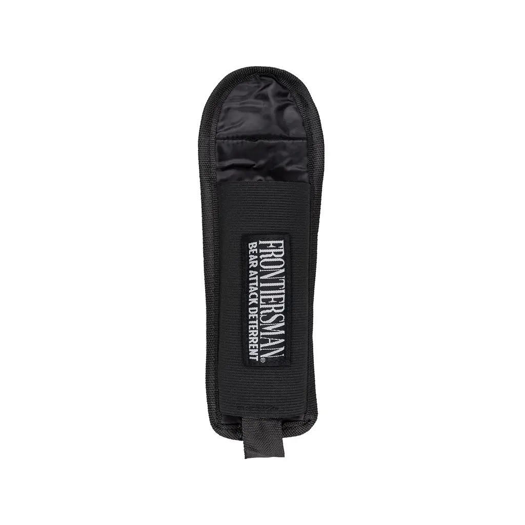 SABRE Frontiersman Nylon Chest Holster for 7.9 and 9.2 Ounce Bear Spray Canisters, Adjustable Straps, Detachable Holster Fits On Belts, Strong Elastic to Prevent Canister Loss, Velcro Free Design Belt Holster