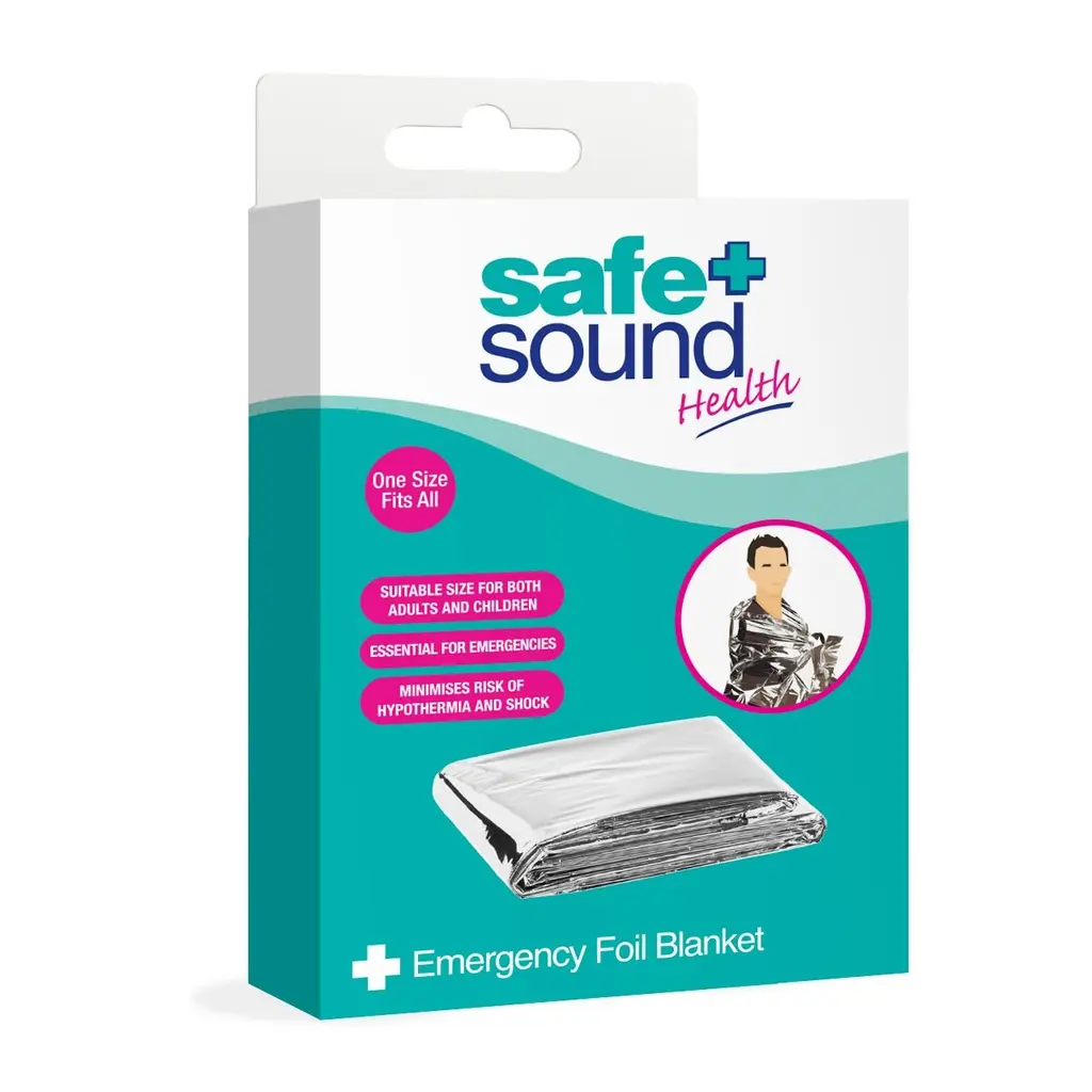 Safe and Sound Emergency Foil Blanket Wrap One Size X