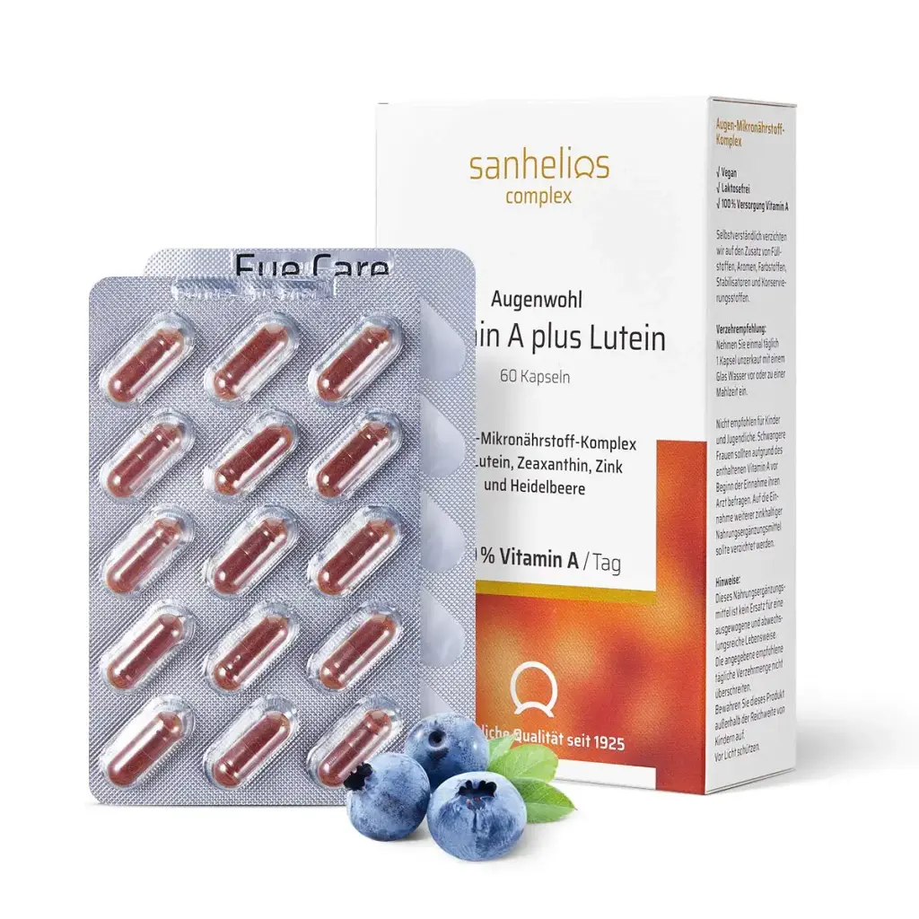 Sanhelios Ways of Vitamin A + Lutein + Zink + Zeaxanthin + Heildelberere in Premium — Capsules