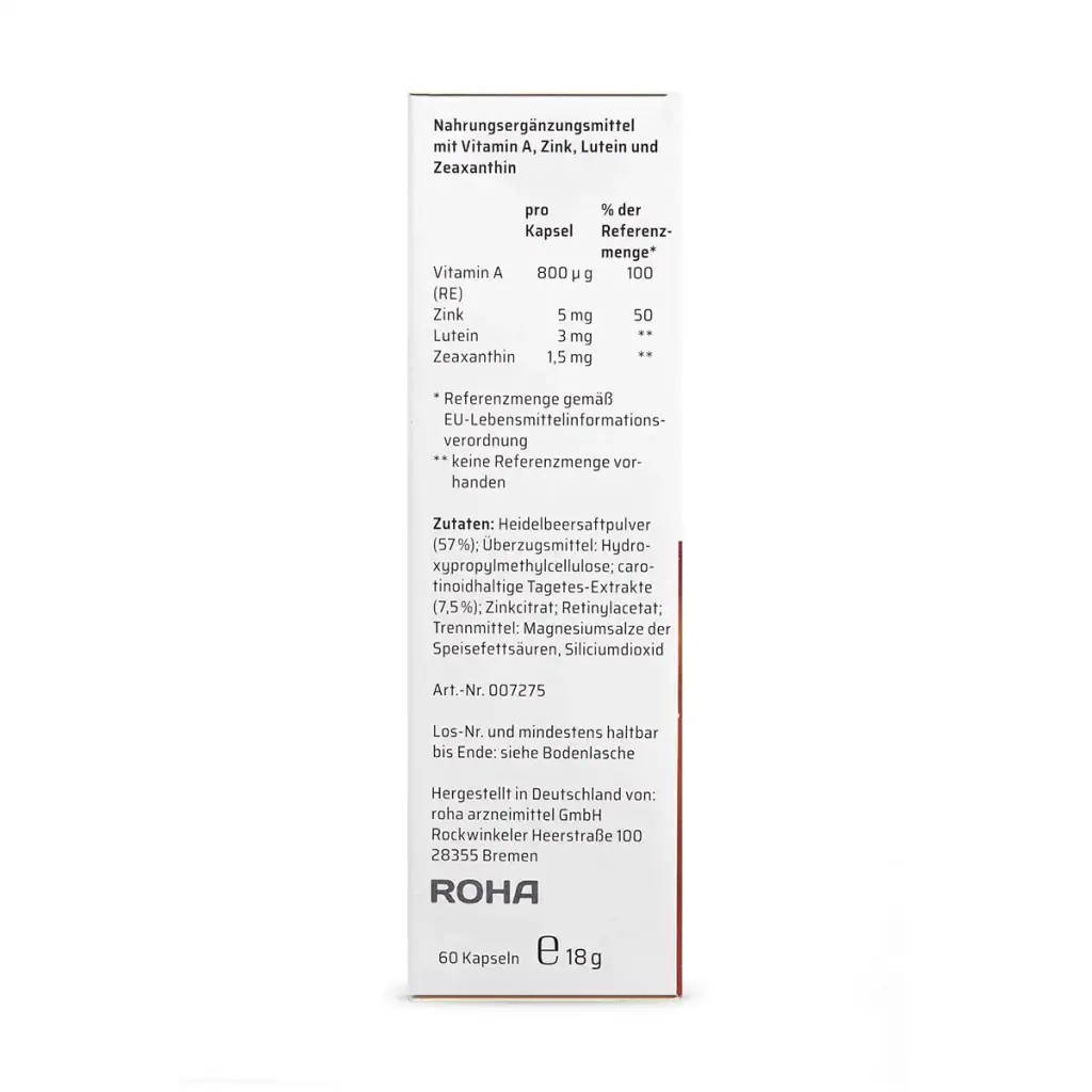 Sanhelios Ways of Vitamin A + Lutein + Zink + Zeaxanthin + Heildelberere in Premium — Vitamins