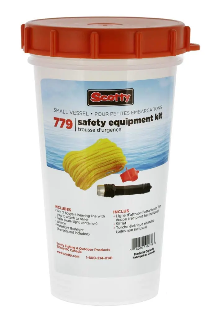 Scotty #779 Small Vessel Safety Equipment Kit , Black