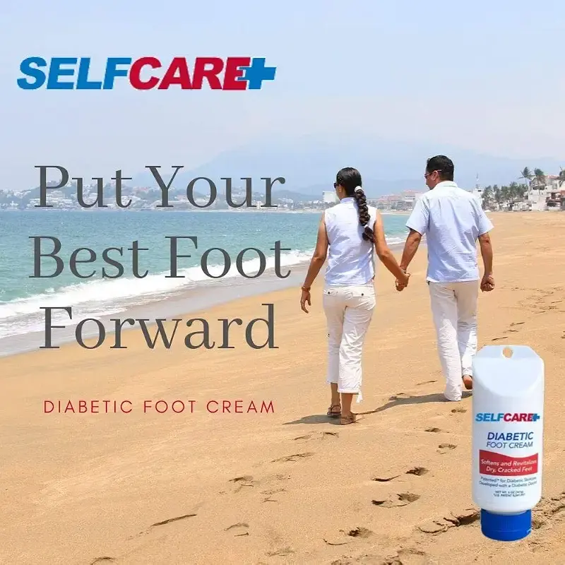 Selfcare Plus Diabetic Foot Cream For Dry Cracked Feet. Leaves Hands Legs Feet & Body — Selfcare Plus