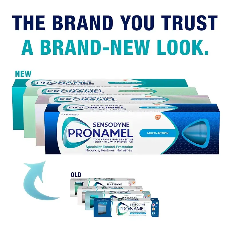 Sensodyne Pronamel Fresh Breath Enamel Toothpaste for Sensitive Teeth and Cavity — Oral Care