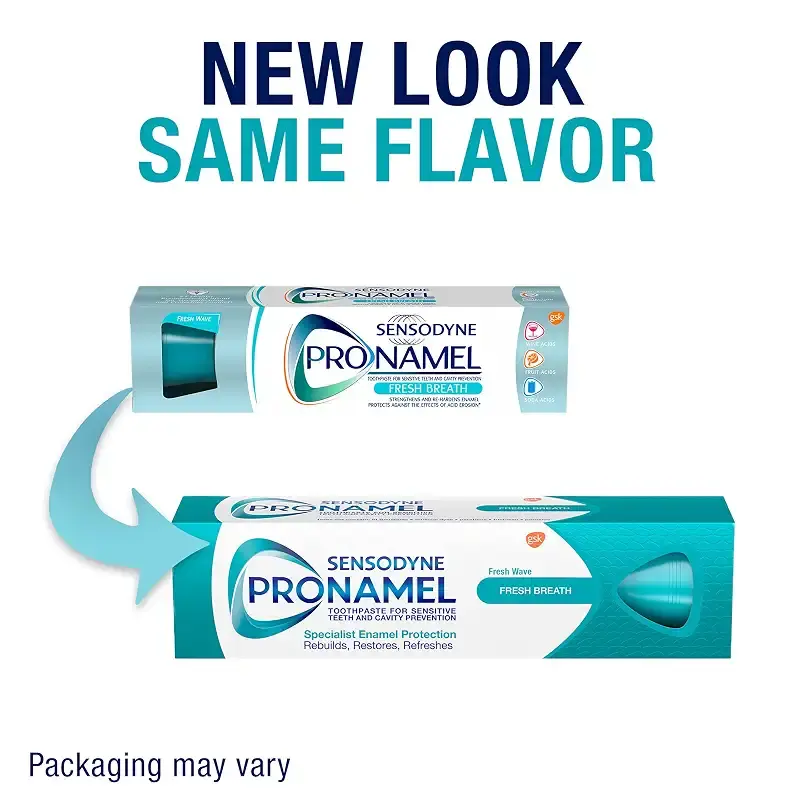 Sensodyne Pronamel Fresh Breath Enamel Toothpaste for Sensitive Teeth and Cavity — 4 oz