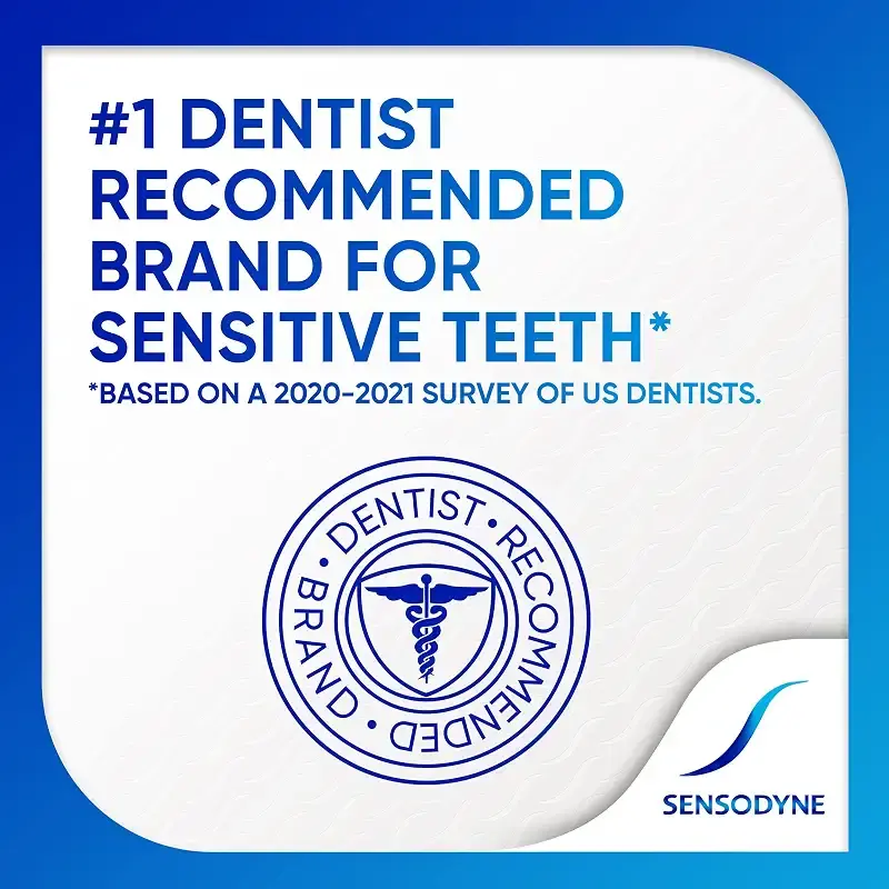 Sensodyne Repair and Protect Whitening Toothpaste Toothpaste for Sensitive Teeth and — 3.4 oz