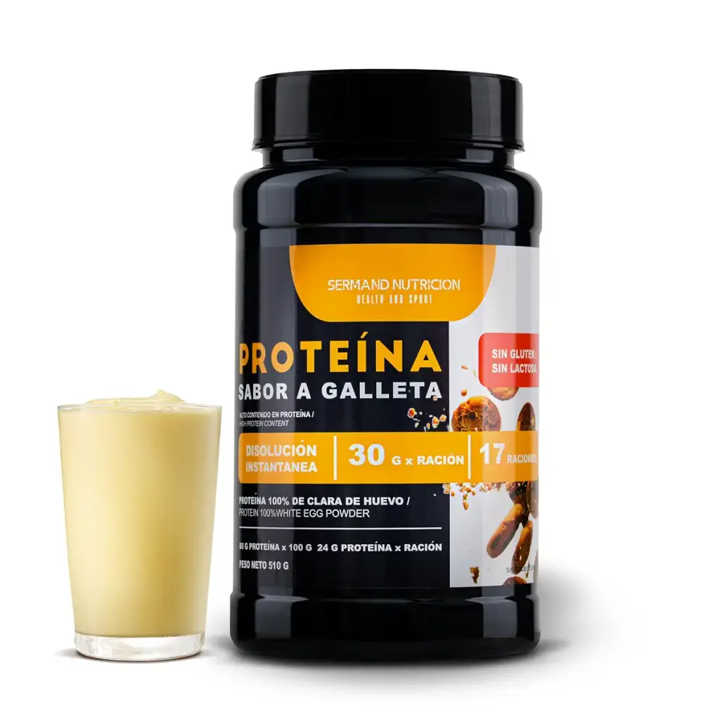 SERMAND Instant Egg White Protein Biscuit Flavor - SRD Sport Nutrition Instant Fit 510 Grams