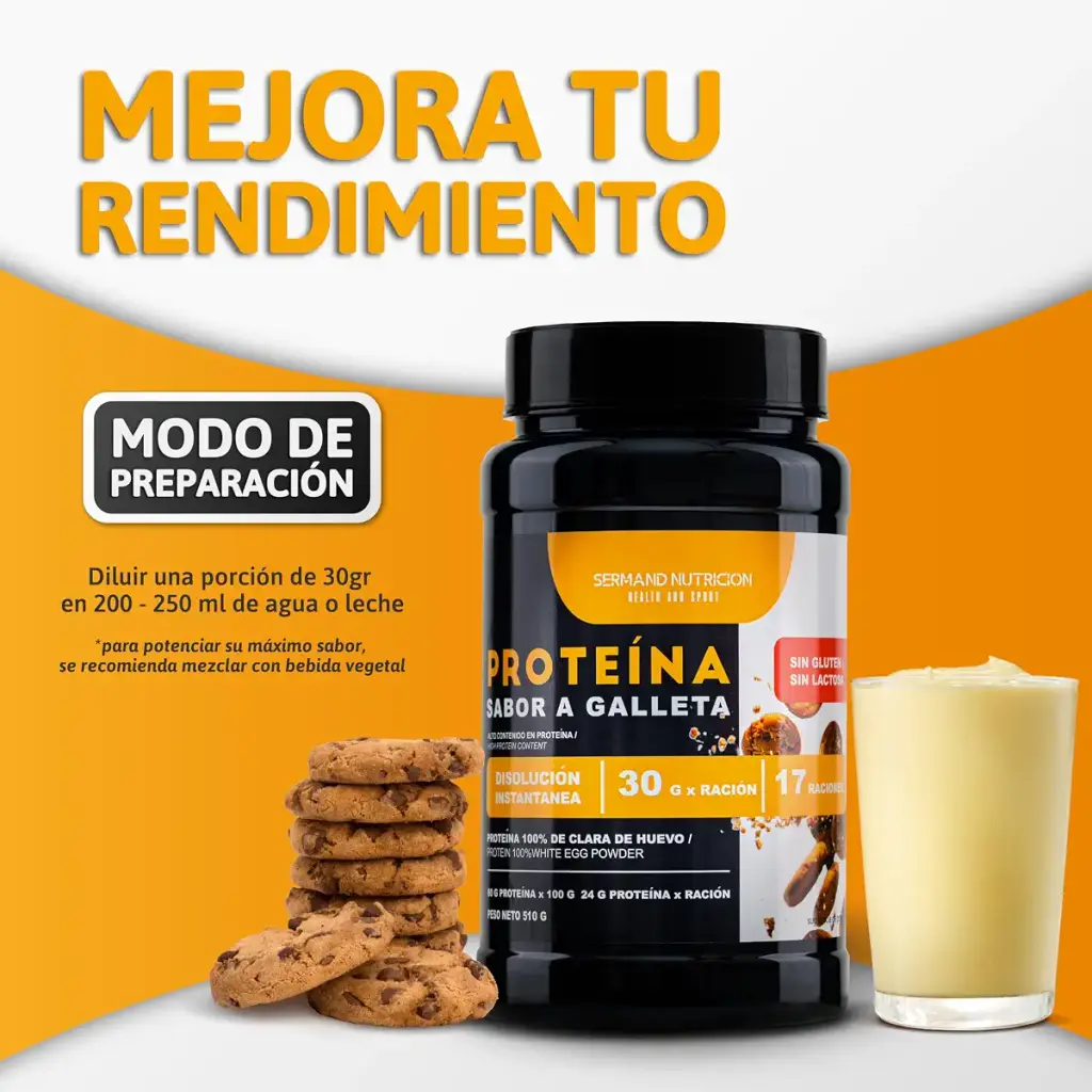 SERMAND Instant Egg White Protein Biscuit Flavor - SRD Sport Nutrition Instant Fit 510 — 510 g