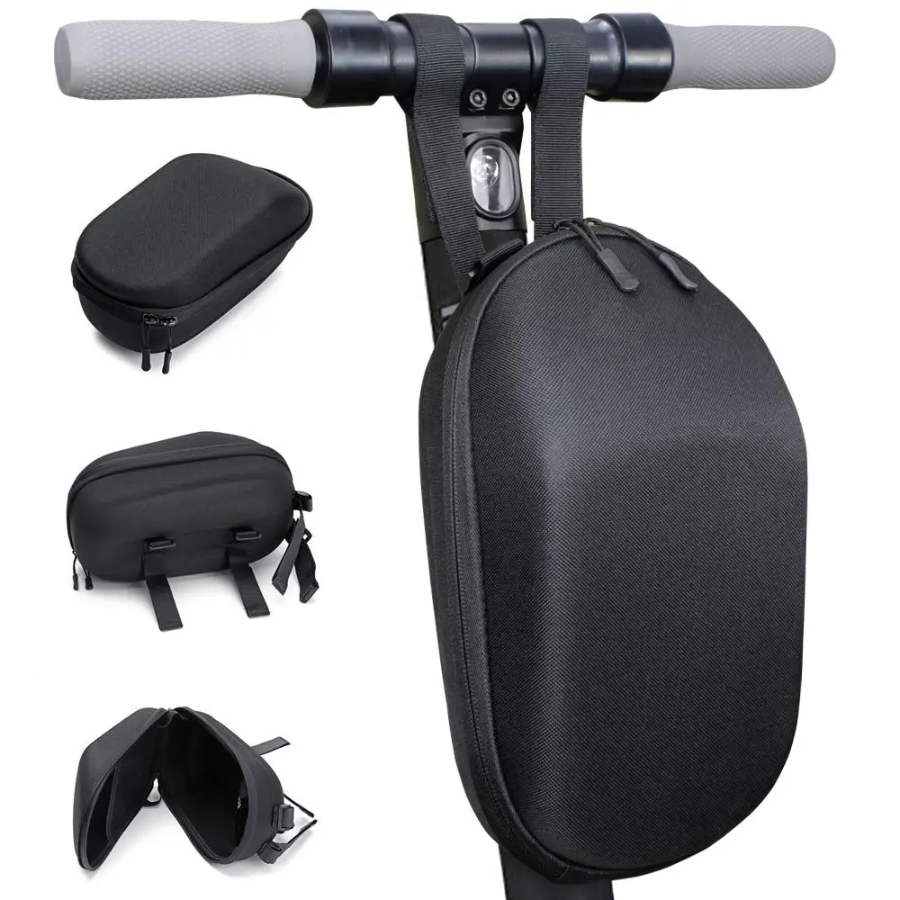 SEWAY Scooter Storage Bag for M365 Scooter and ES Series, Electric Scooter Front Hanging Bag Durable EVA Fit for Carring Charger Tools, Compatible M365 / ES Black