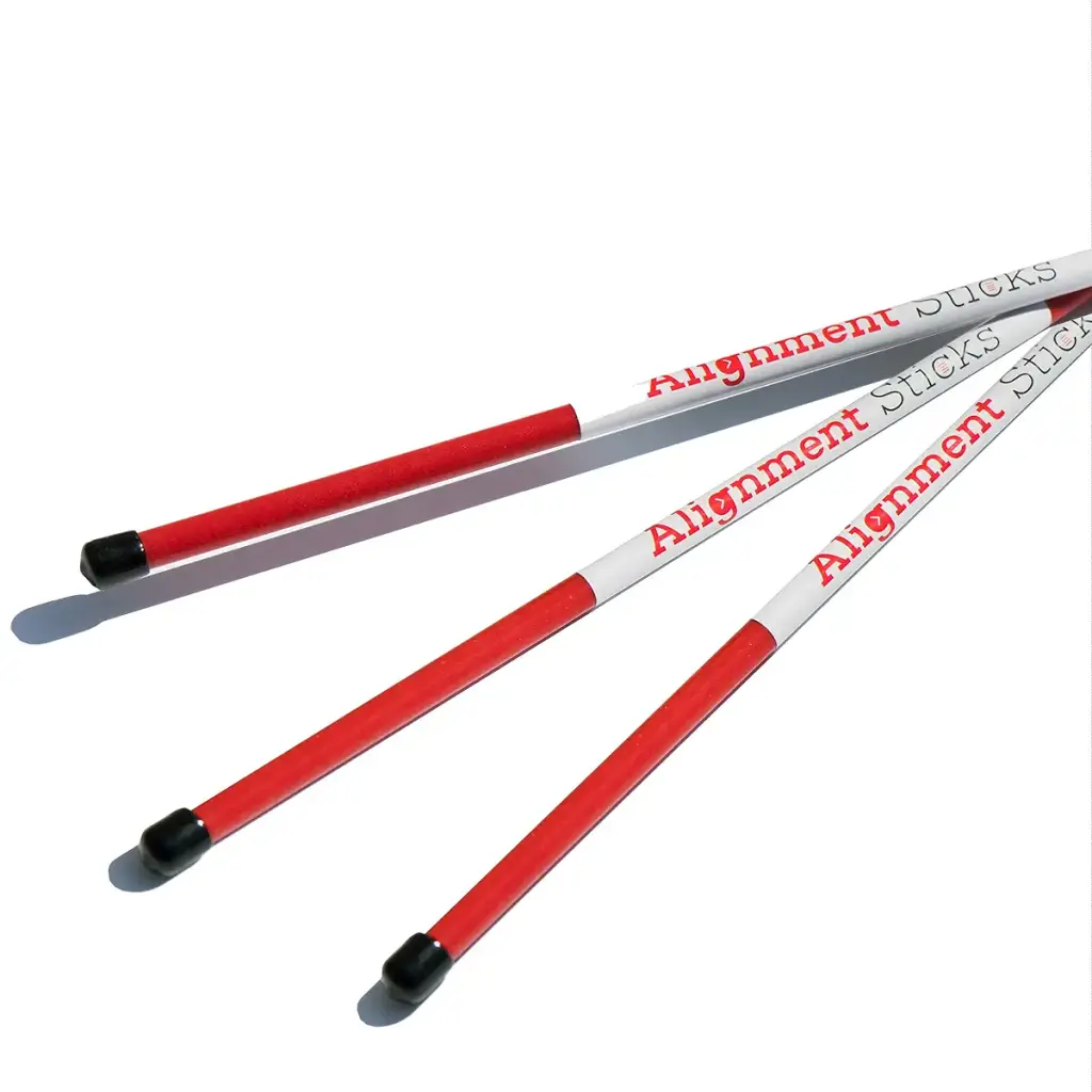Shaun WEBB PGA Golf Alignment Sticks (Pack of 3 Golf Sticks) Swing with Confidence and — pack of 3