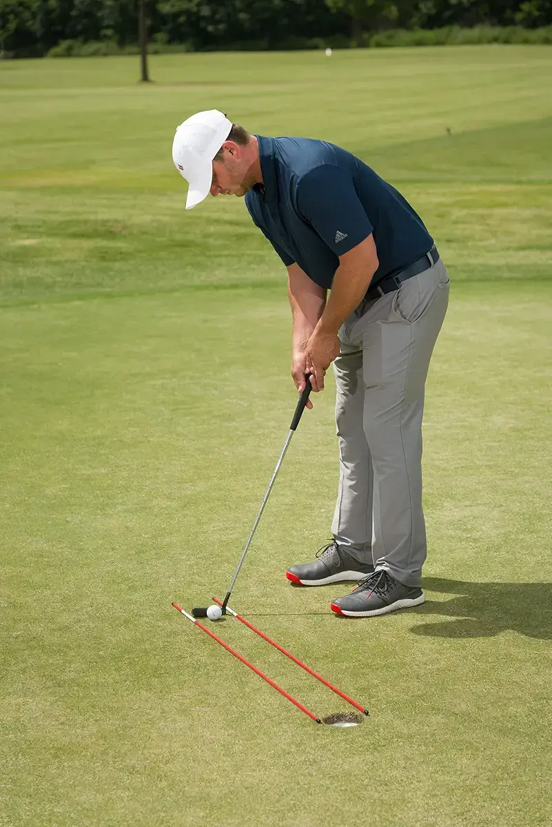 Shaun WEBB PGA Golf Alignment Sticks (Pack of 3 Golf Sticks) Swing with Confidence and — pack of 3