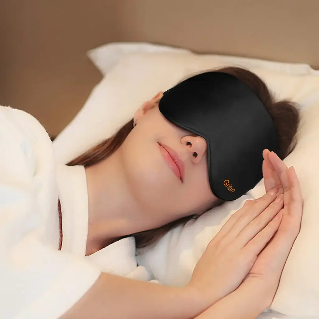 Silk Sleep Eye Mask for Men/Women/Kids, Gritin Ultra Soft Skin-Friendly Silk Eye Sleeping — Sleep Wellness