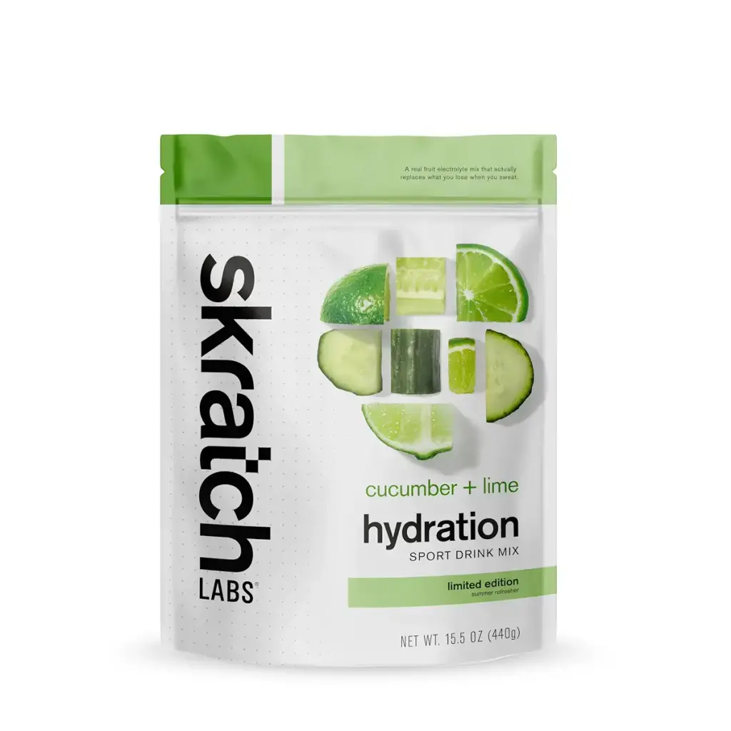 Skratch Labs Hydration Powder | Sport Drink Mix | Electrolytes Powder for Exercise Endurance and Performance | Cucumber + Lime | 20 Servings | Non-GMO Vegan Kosher Cucumber + Lime 20 Servings (Pack of 1)