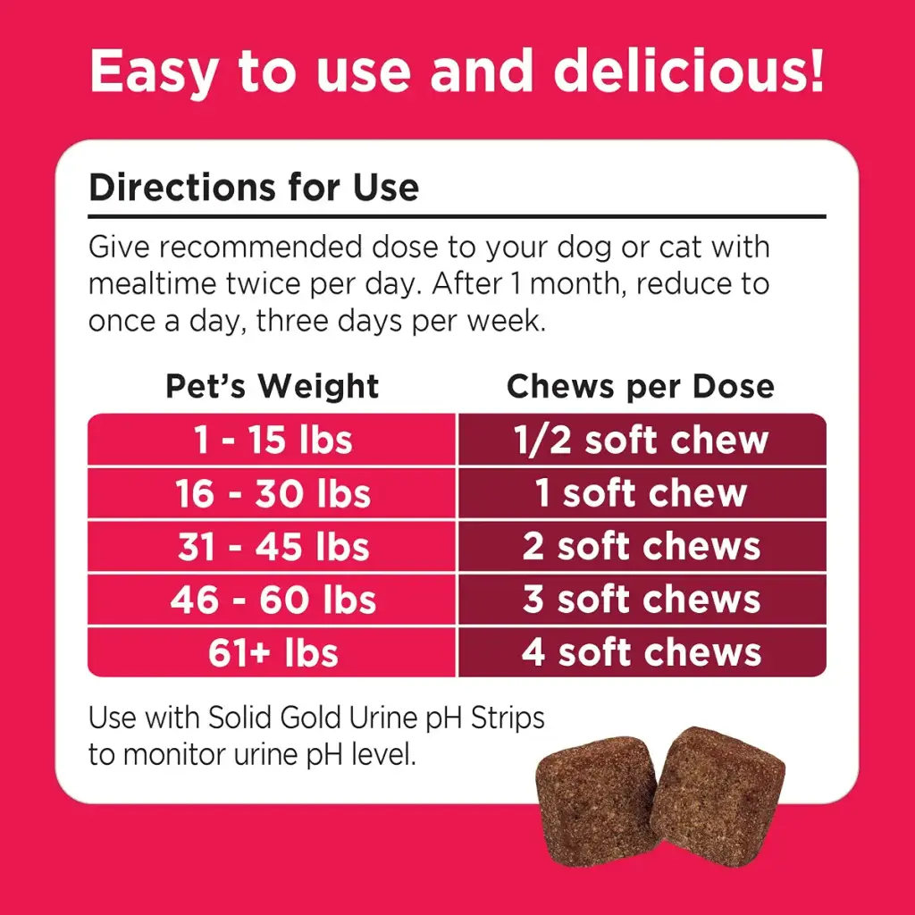 Solid Gold Cranberry Supplement for Dogs & Cats for Urinary Tract Health - Berry Balance — Chewable
